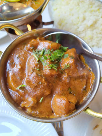Indian dish: Lamb with Vindalou