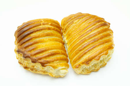 apple turnovers isolated on a white background