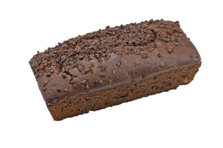 chocolate cake isolated on a white background