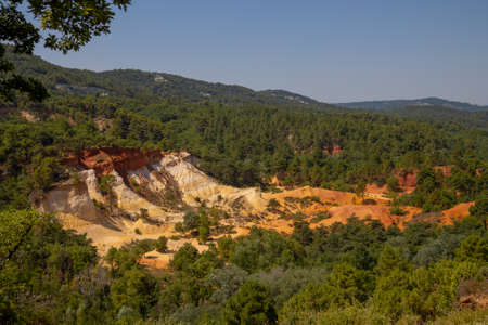Colorado ProvenÃ§al landscape in Rustrel (France)