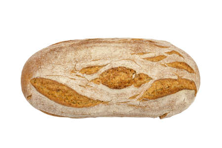 large bread isolated on a white backgroundの写真素材