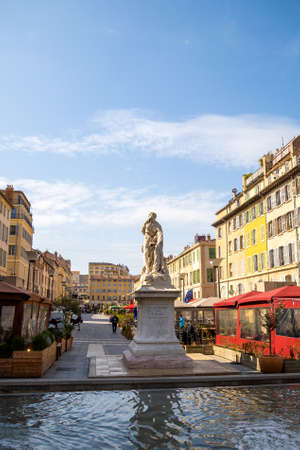 Milo of Croton statue in the city of Marseilleのeditorial素材