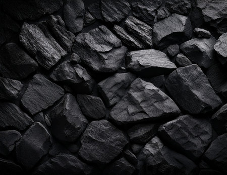 Black stone wall texture background. Black stone wall texture background. Black stone wall texture backgroundの素材