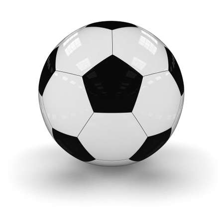 Isolated 3D Footballの写真素材