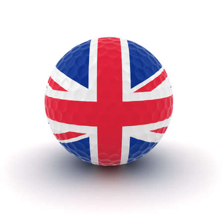 Union Jack Golf Ballの写真素材