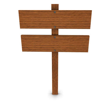 Two Wooden Signsの写真素材