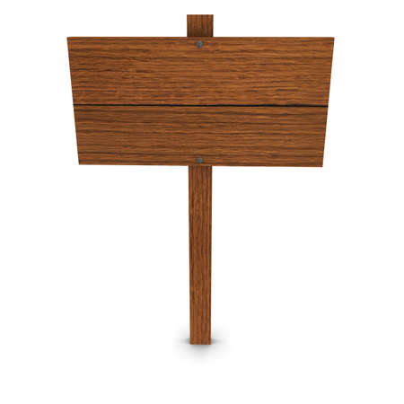 Blank Wooden Signの写真素材