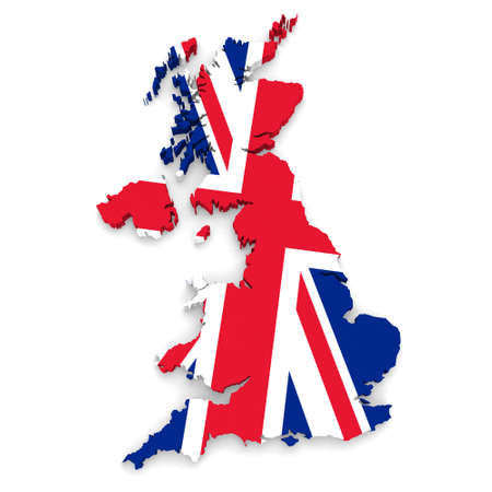 Union Jack Flag UK Mapの写真素材