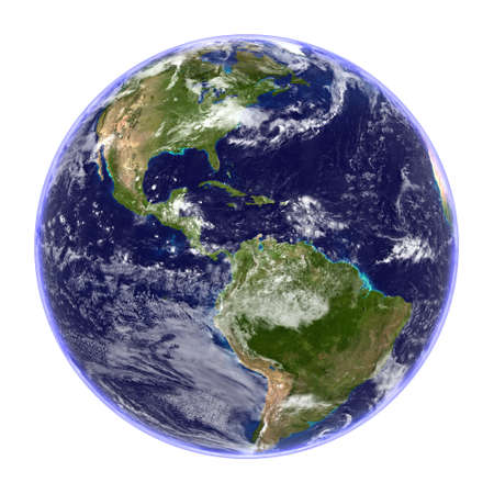 Planet Earth Isolatedの写真素材