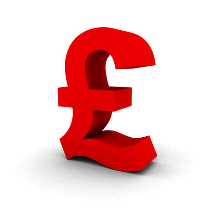 Red Pound Symbolの写真素材