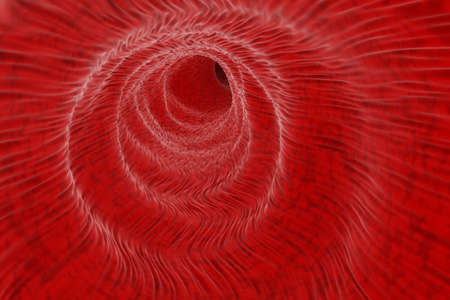 Red Vein Interior Abstract Background 3D Illustrationの写真素材