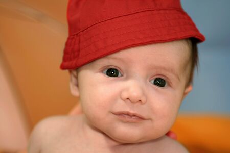 baby smileの写真素材