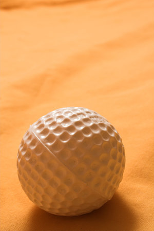 golf ball orange toneの写真素材