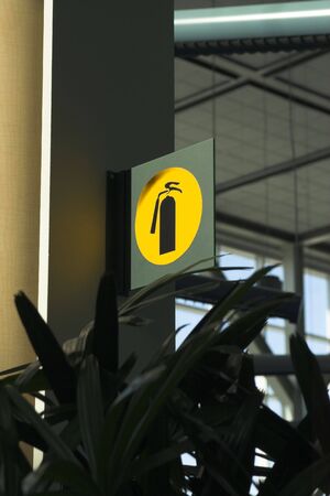 fire extinguisher signの写真素材