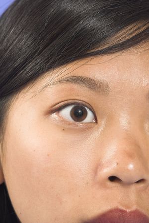 portrait eye close upの写真素材