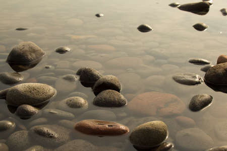 stones on the beachの写真素材