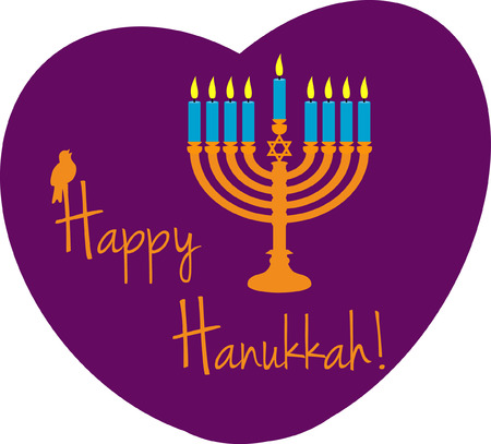 Hanukkah candles.のイラスト素材