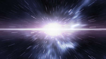 Futuristic time travel or spacewarpの写真素材