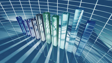 Business bar chart for economic conceptの写真素材