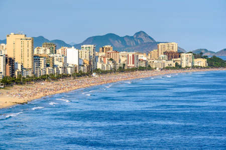 Ipanema Beach in Rio de Janeiro on a summer afternoonの写真素材