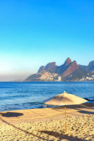 Morning at Ipanema beach in Rio de Janeiro