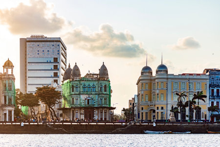 Square of the zero mark where the city of Recife in the state of Pernambuco had its beginning