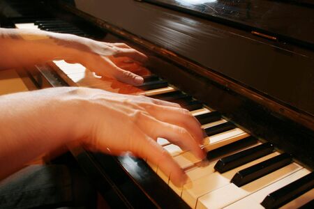 Flying fingersの写真素材