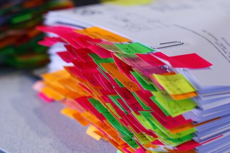 post-itsの写真素材