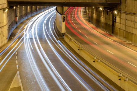 Moving lights on the road