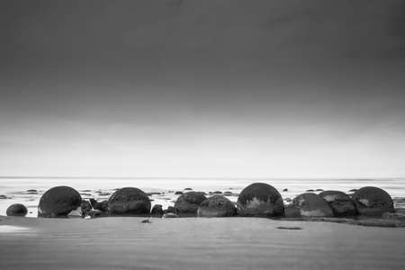 moeraki bouldersの写真素材