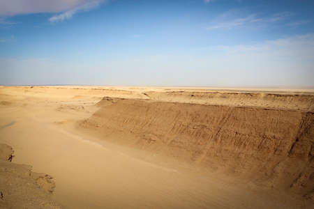 Endless sands of Sahara Desert, Tunisiaの写真素材