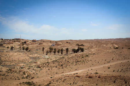 Sahara Desert view in Tunisia