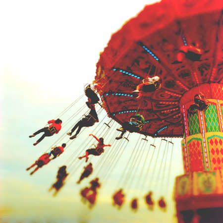 Swing Out Fair Rideのeditorial素材