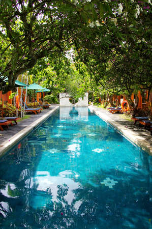 swimming poolの写真素材