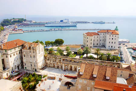 view of old town Split (Croatia)