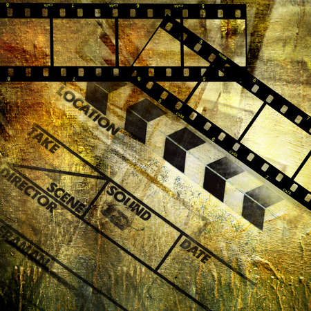 retro movie backgroundの写真素材