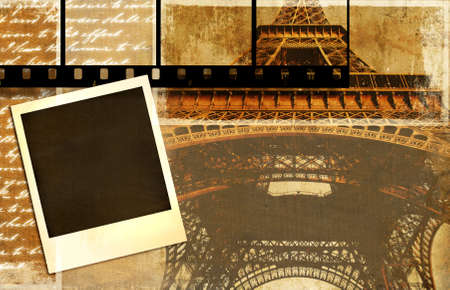 vintage background - Parisian memoriesの写真素材