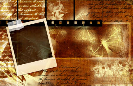 retro background  with film strips の写真素材