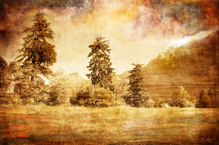 toned picture in retro styleの写真素材