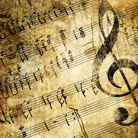 grunge musical backgroundの写真素材