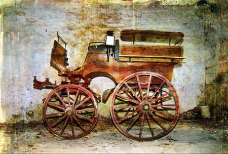 old carriageの写真素材