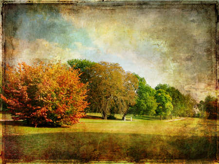 autumn retro background の写真素材