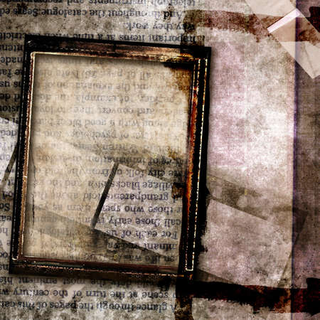 vintage framed abstractionの写真素材
