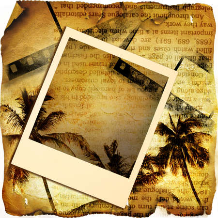 vintage background with frameの写真素材