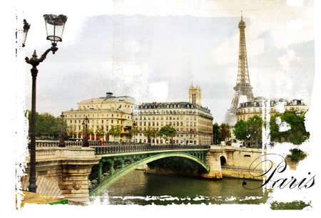 Parisian pictures series -watercolor styleの写真素材