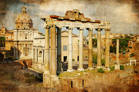 Roman forums - retro styled