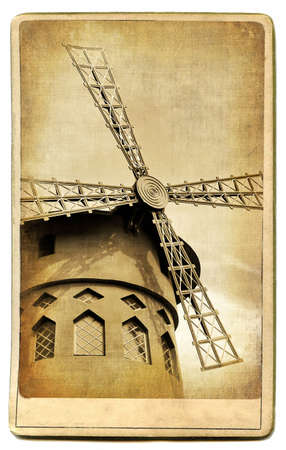 vintage cards series - european landmarks Paris の写真素材