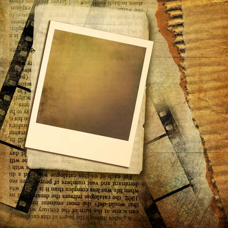 artistic retro background with frameの写真素材