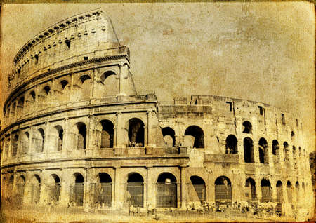 great Italian landmarks series -Colloseoの写真素材