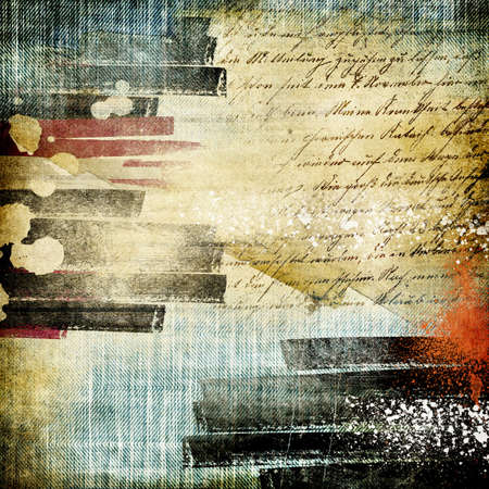 grunge messy retro abstractionの写真素材